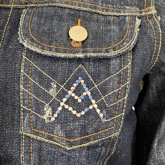 7 for all mankind girl's jean jacket size L - Picture 3 of 9